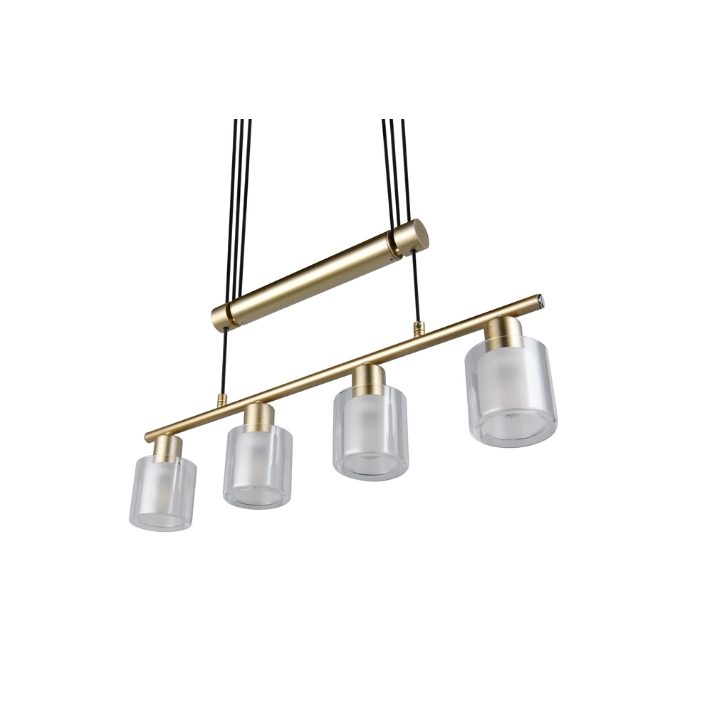Hanglamp Neralo 4-lichts goud Trio 4017807702934