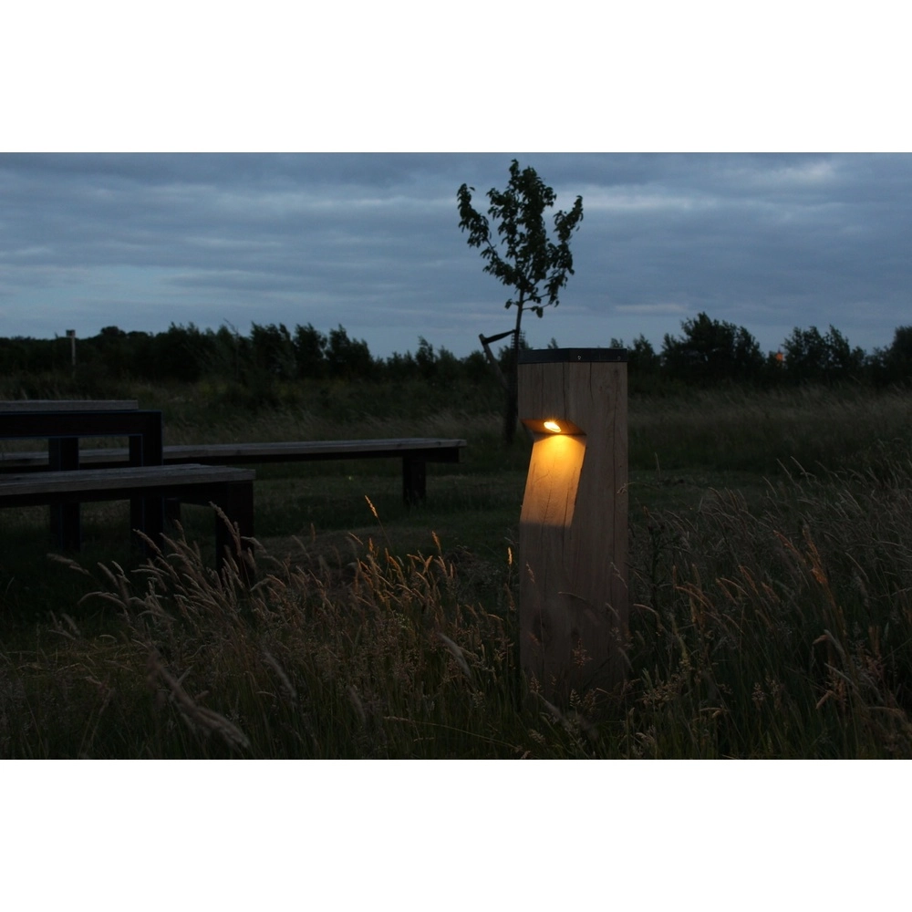 Houten solar padverlichting Eye Solar Eiken - 17,5x17,5x90 - 2200K Timberlab 8716803513877