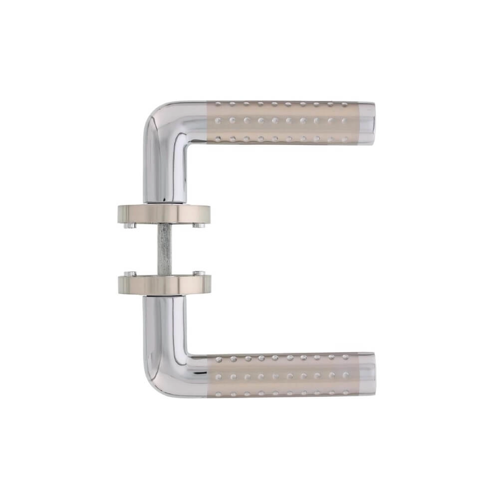 Klassieke deurklink Marion chroom op rozet Intersteel 8714186144060