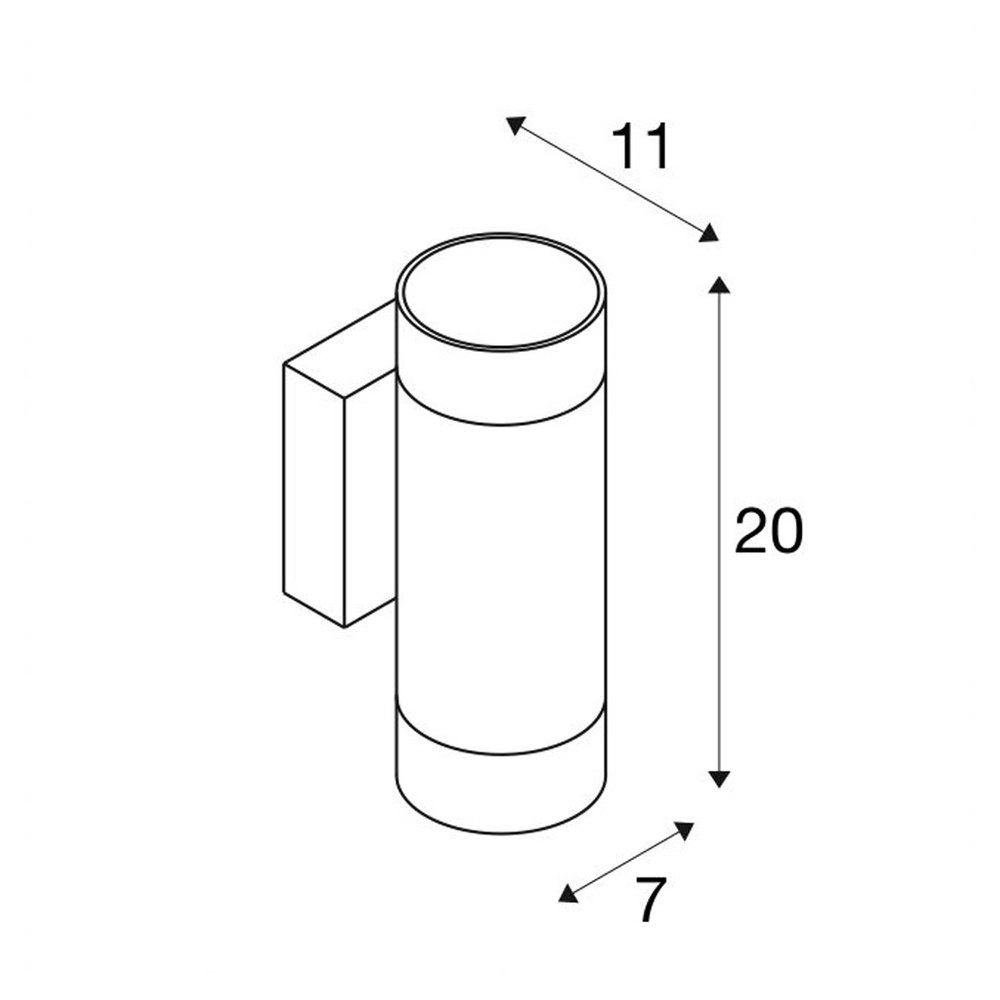 Wandspot Astina Up-Down wit SLV 4024163231251
