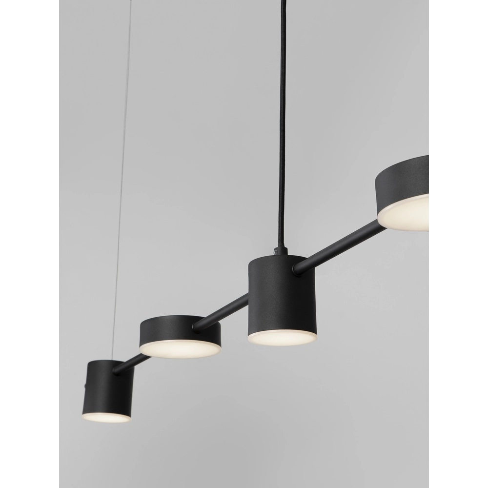 Zwarte hanglamp Nordik design 127cm