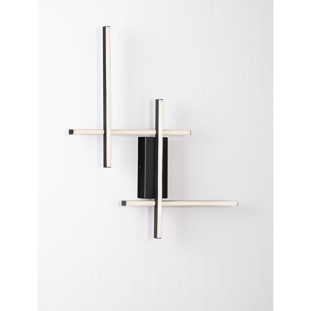 Wandlamp Apecho zwart Lyora 5212017468598