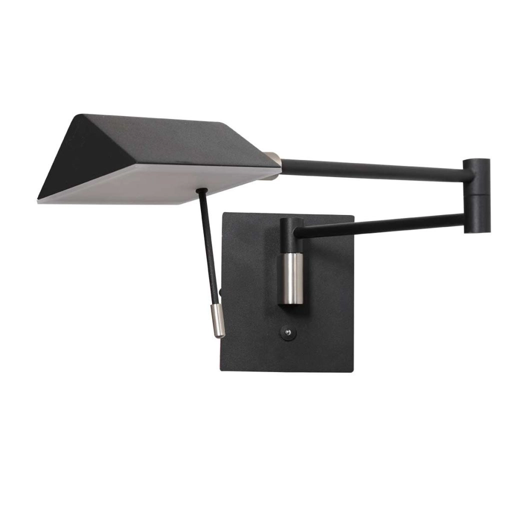 Wand leeslamp Retina zwart Steinhauer 8712746165104