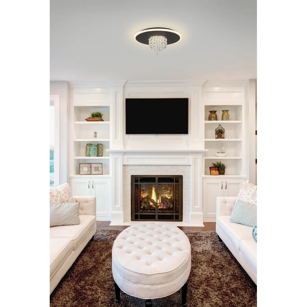 Plafondlamp Deluge zwart Searchlight 5053423301655