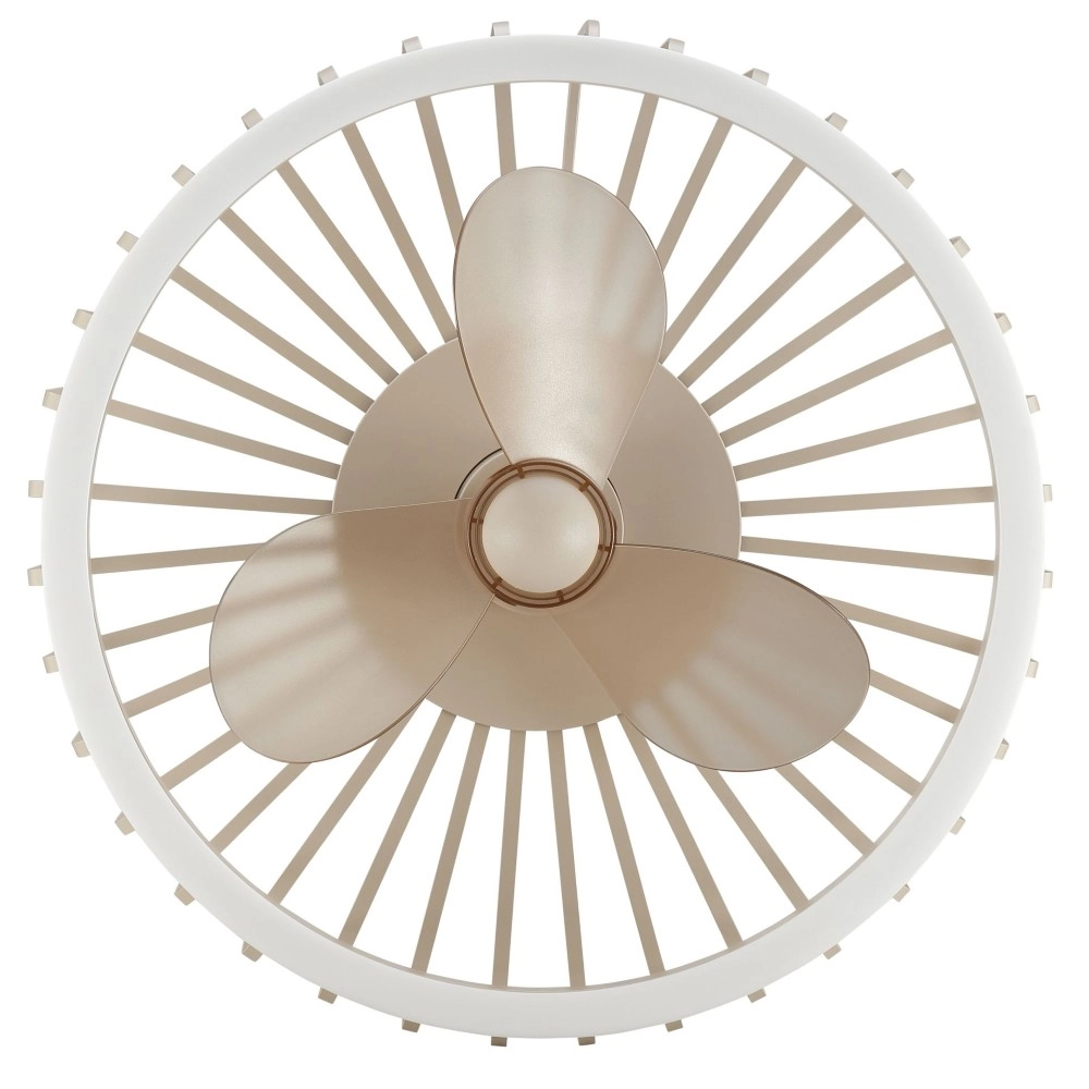 Draadlamp plafondventilator Capo zand bruin Brilliant 4004353471681