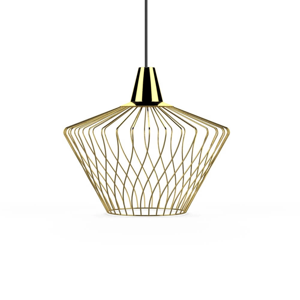 Draadlamp Ø 38cm Wave goud Draadlamp Ø 38cm Wave goud