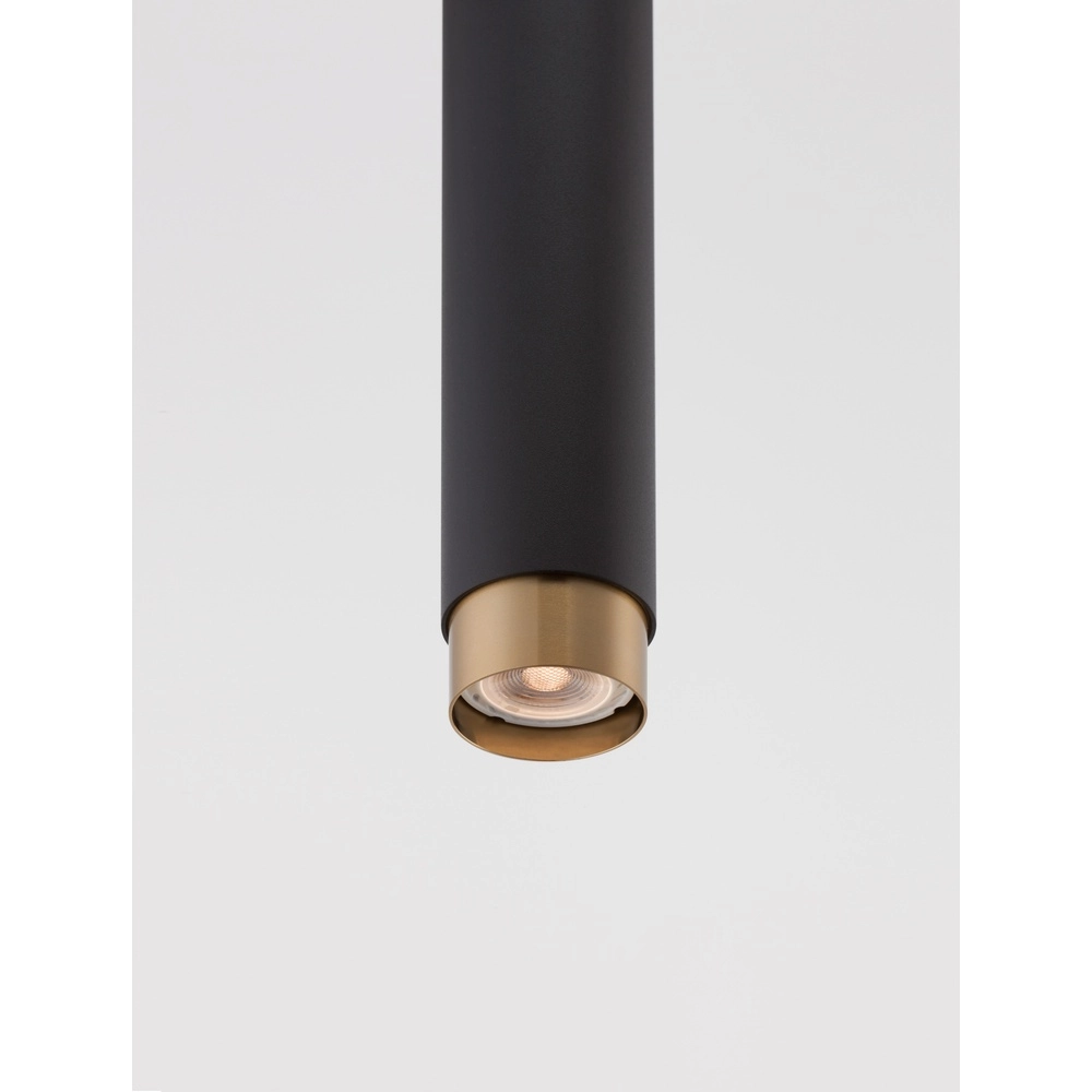 Hanglamp Pongo M enkel 30cm zwart met goud Lyora 5212017430328