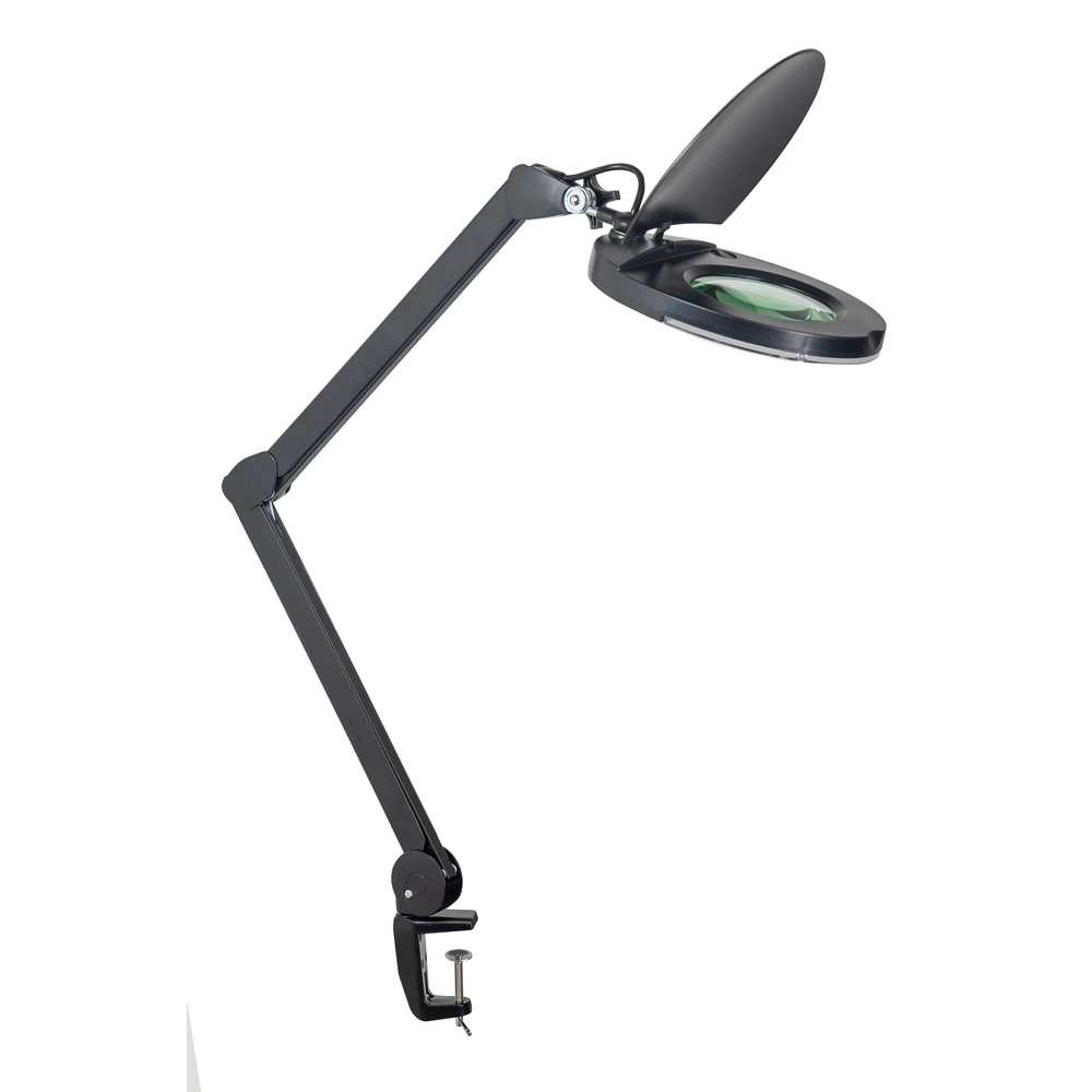 Klemlamp Loupe zwart vergrootglas