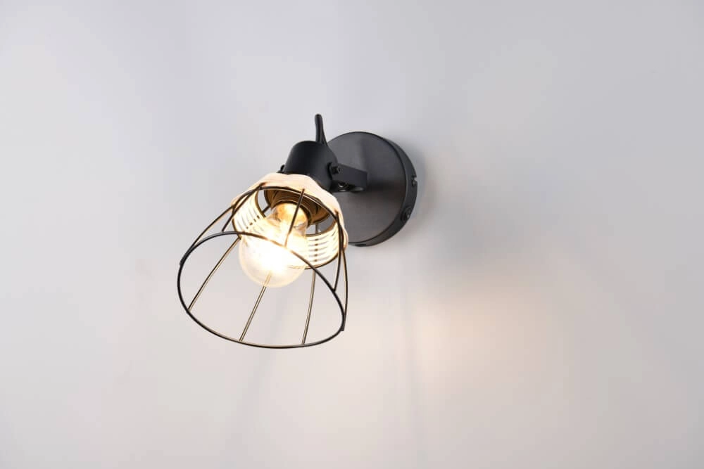 Zwarte wandlamp Jerome design Trio 4017807637694