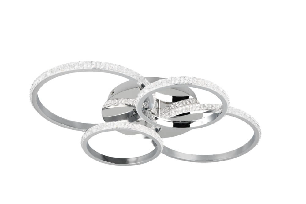 Design plafondlamp Cires chroom Trio 4017807600940