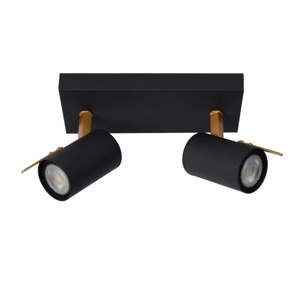 Plafondlamp Grony 2-lichts zwart