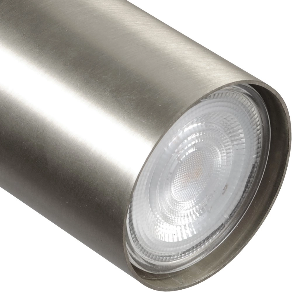 Plafondlamp zwart Bounce met nikkelen spot Masterlight 8718121219936