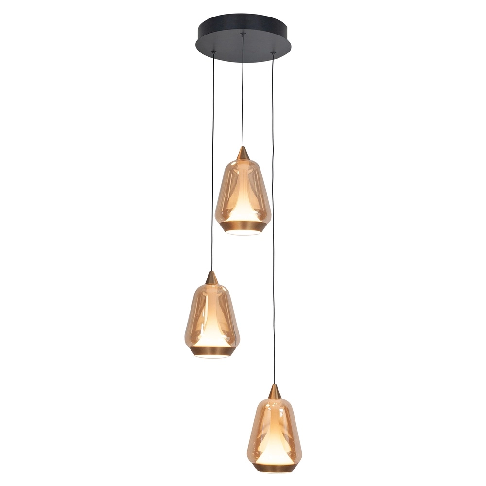 Design hanglamp Tromba 3-lichts rond