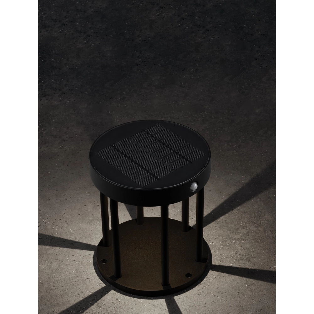 Solar tuinlamp Aigo antraciet 18cm Lyora 5212017449429