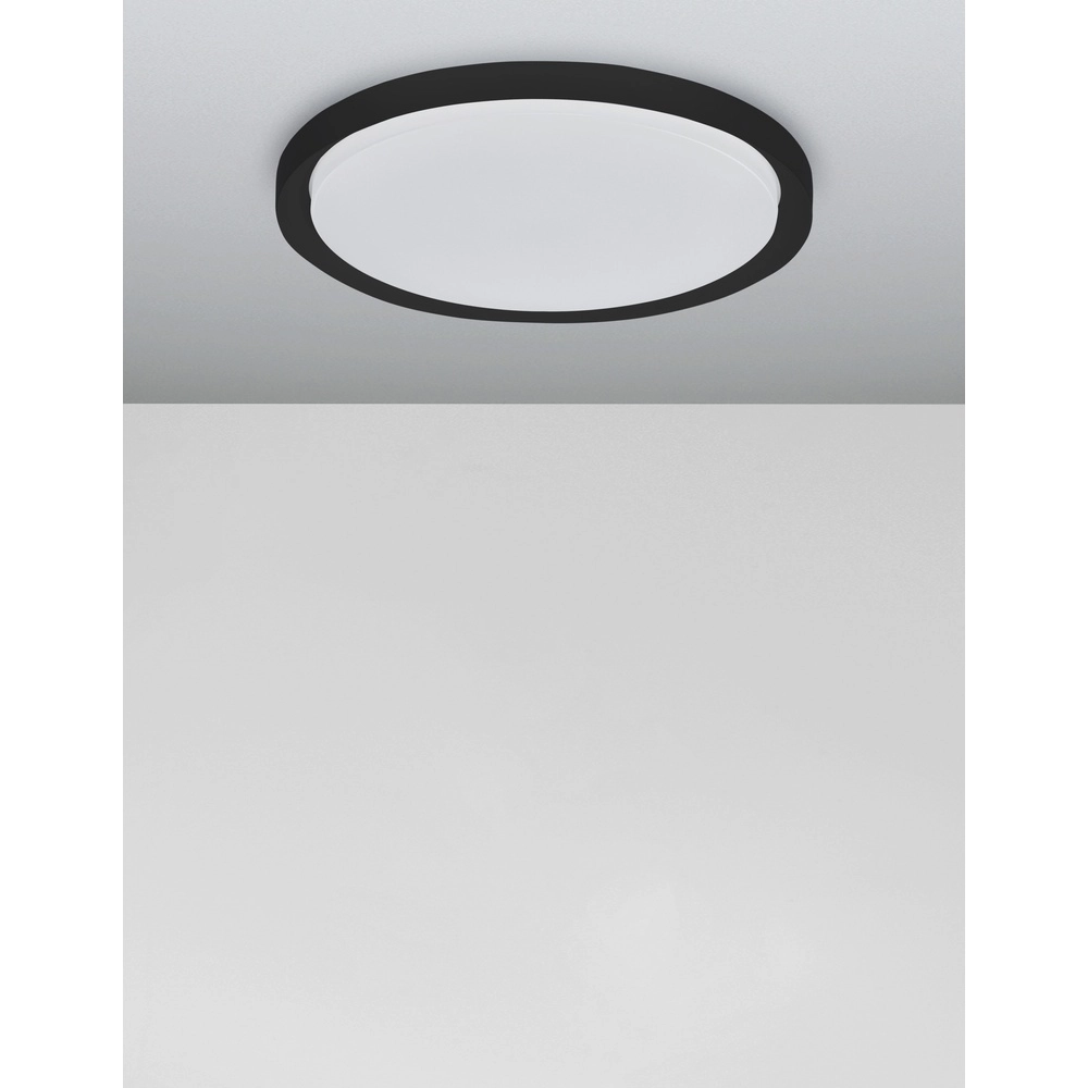 Plafonniere Troy zwart Ø 56cm Lyora 5212017425812