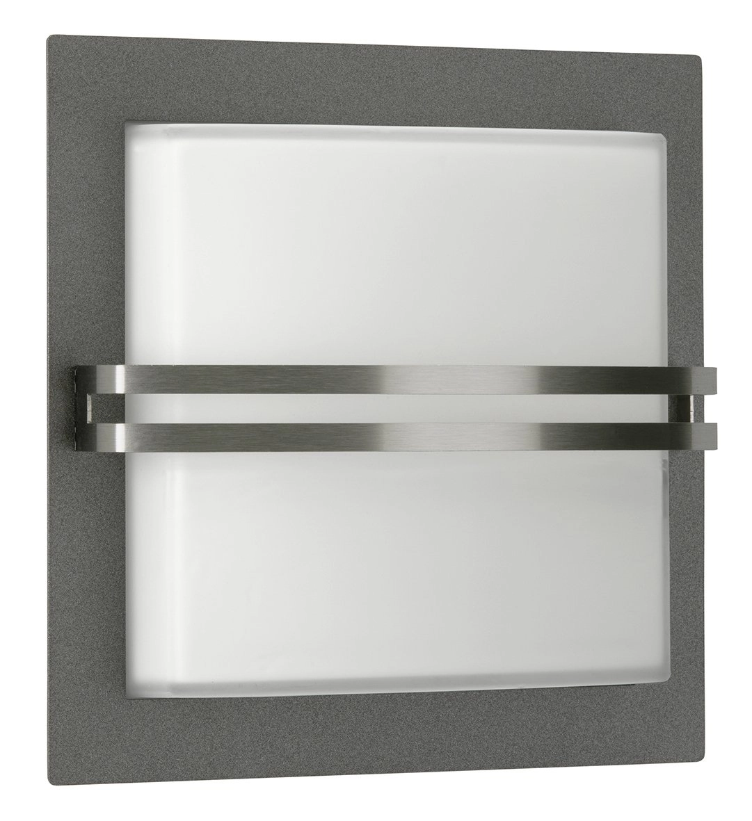 Antraciet wandlamp buiten Square 26cm