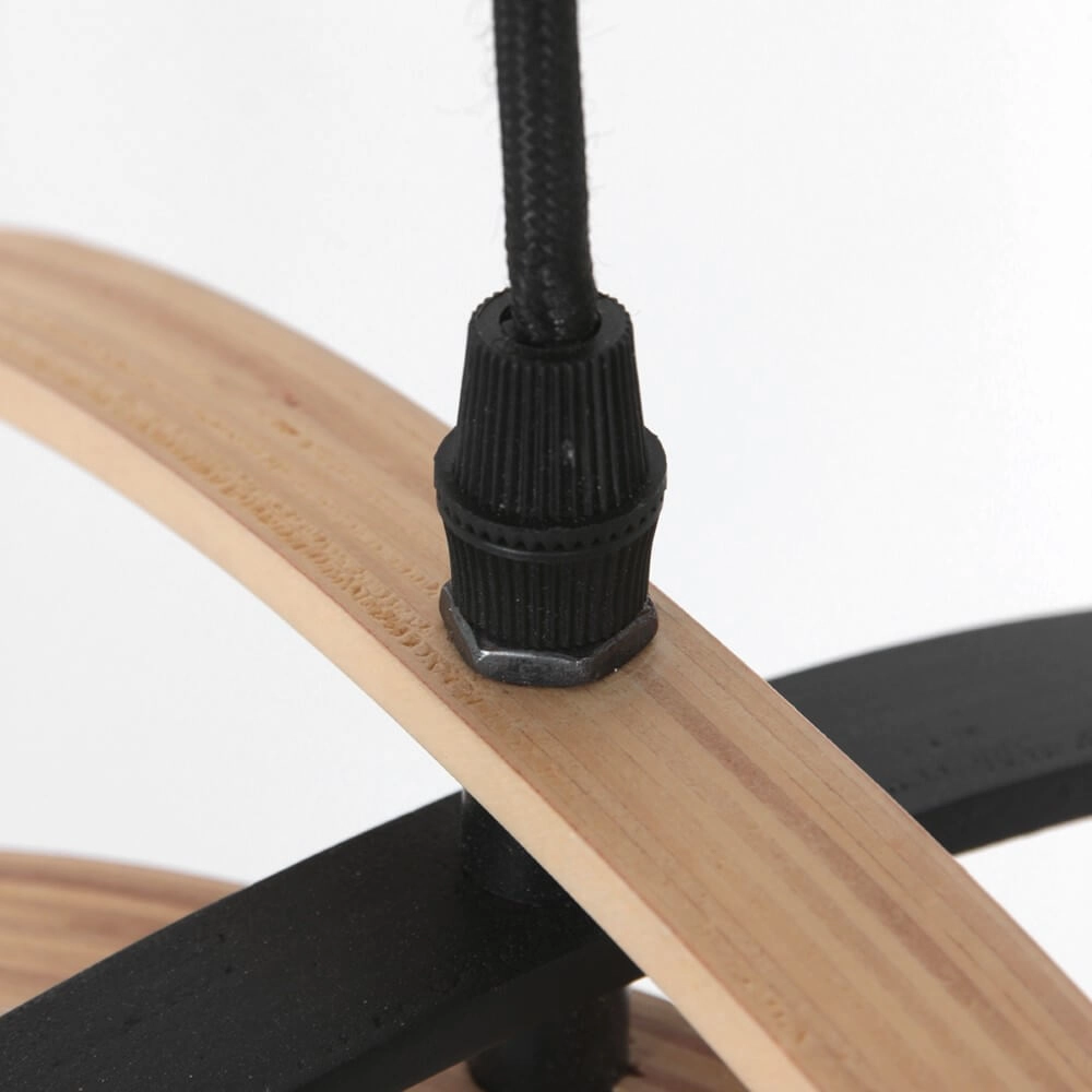 Houten hanglamp Muoversi Ø 45cm Steinhauer 8712746166309