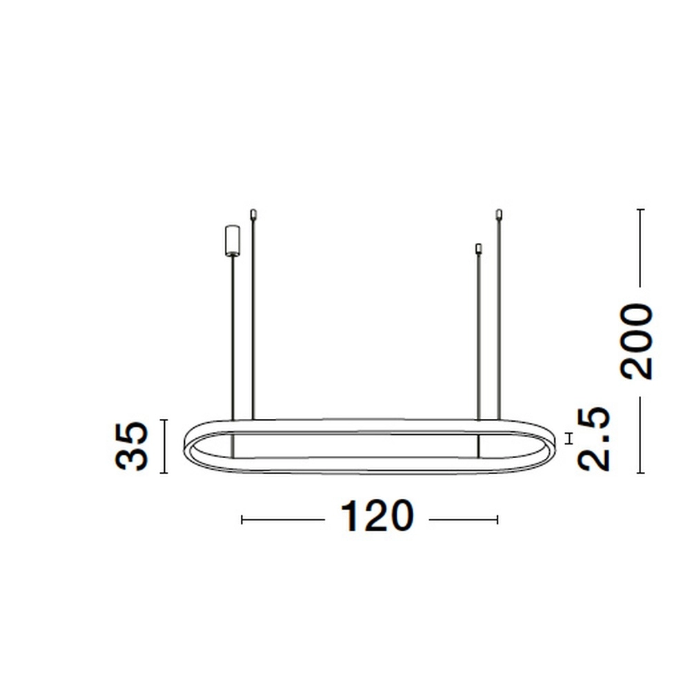 Ovale hanglamp Cuppe wit Lyora 5212017438508