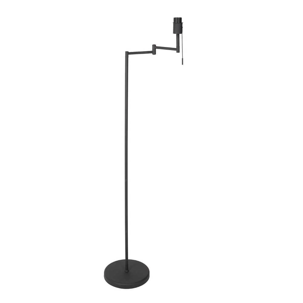 Vloerlamp Bella zwart met bamboe kap Steinhauer 8712746174588