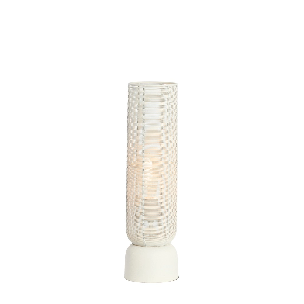 Tafellamp Lezuza Ø 13,5cm wit Light & Living 8717807744861