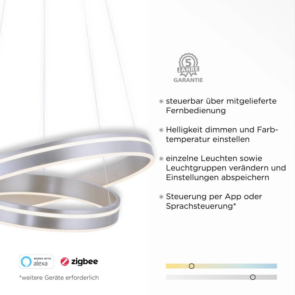 Hanglamp Q-Vito Ø 59cm metaal Paul Neuhaus 4012248351482