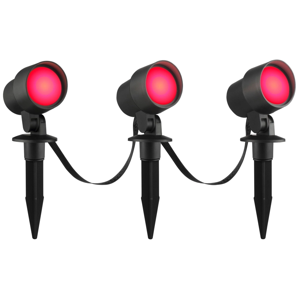 Smart Led prikspot set Kamara RGB - 3 stuks - met 3 meter snoer en stekker Brilliant 4004353453717