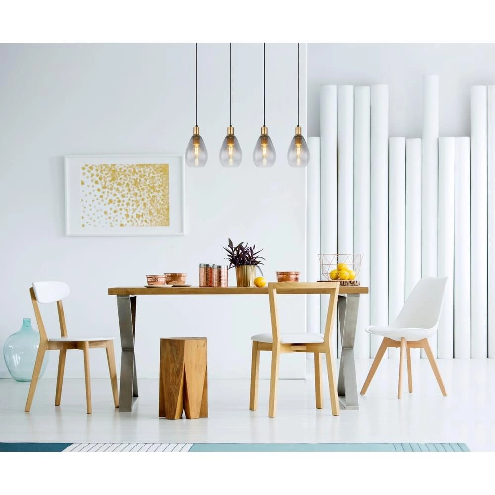 Hanglamp Fanni 4-lichts zwart Globo 9007371436613