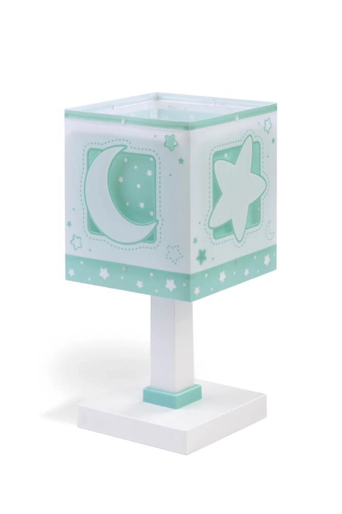Kinderkamer tafellamp Moonlight turquoise Dalber 8420406000367