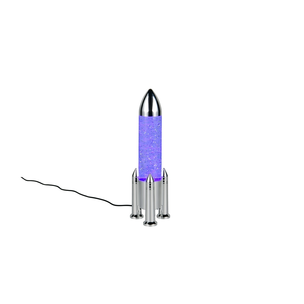 Tafellamp Apollo raket titanium grijs Trio 4017807681208