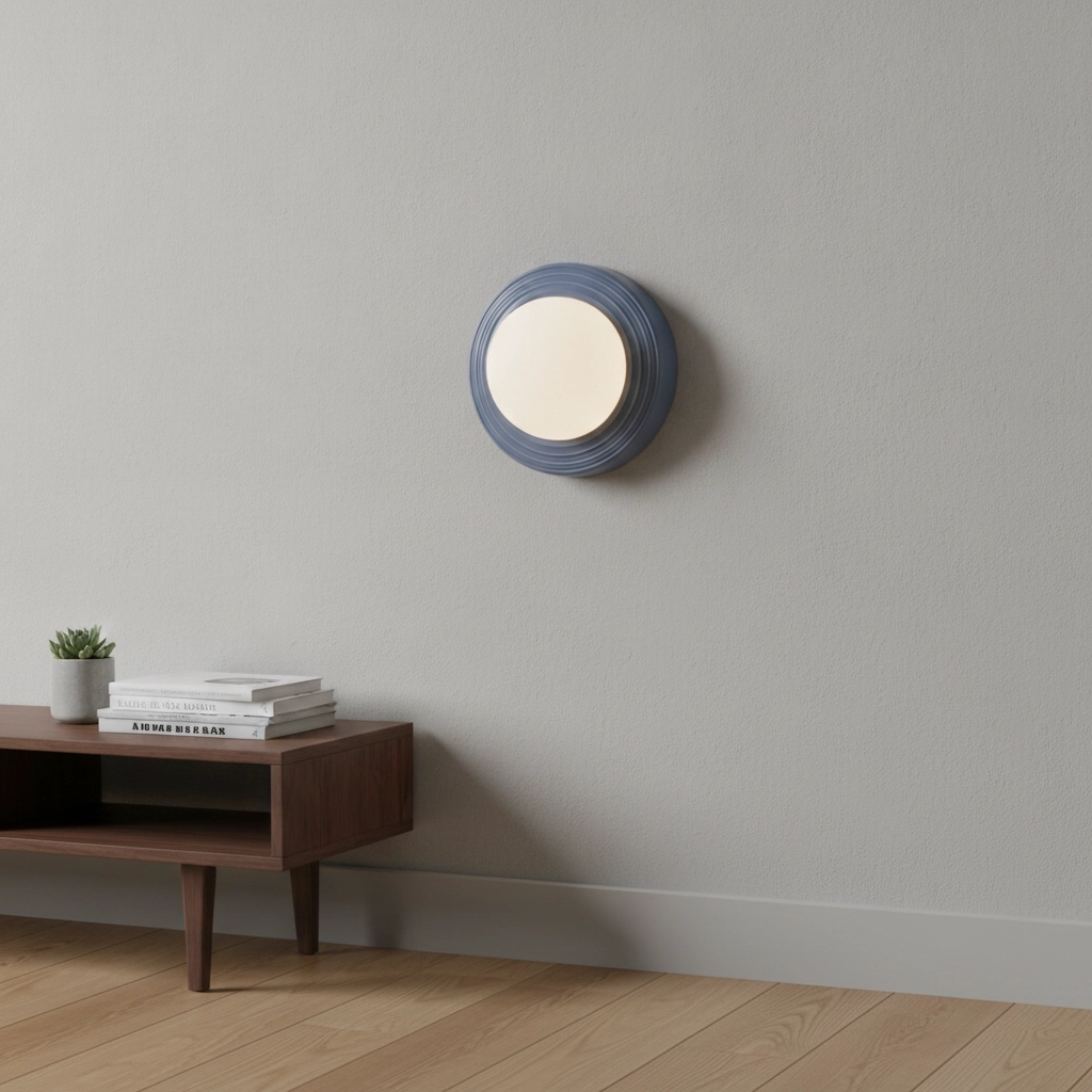 Wandlamp Orbique lichtblauw Ø 22cm