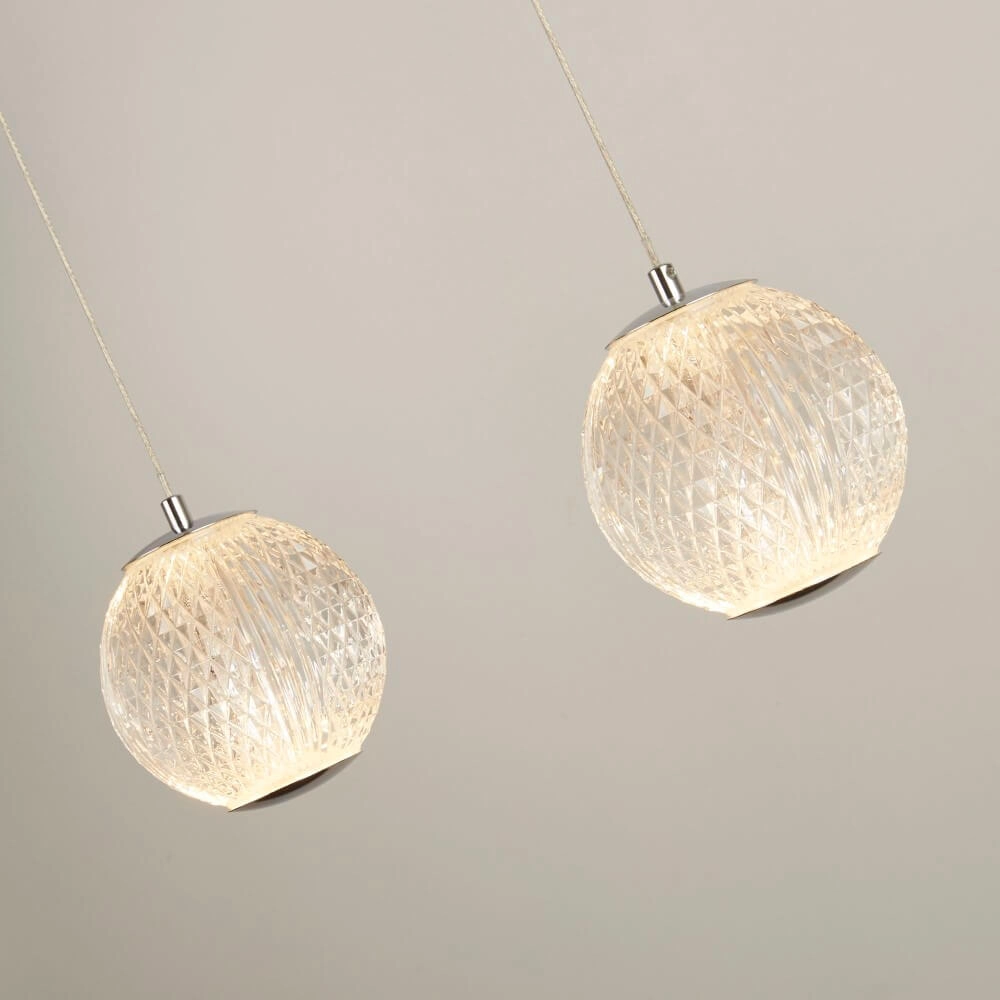 5-lichts hanglamp Allure chroom rechthoekig Searchlight 5053423242309