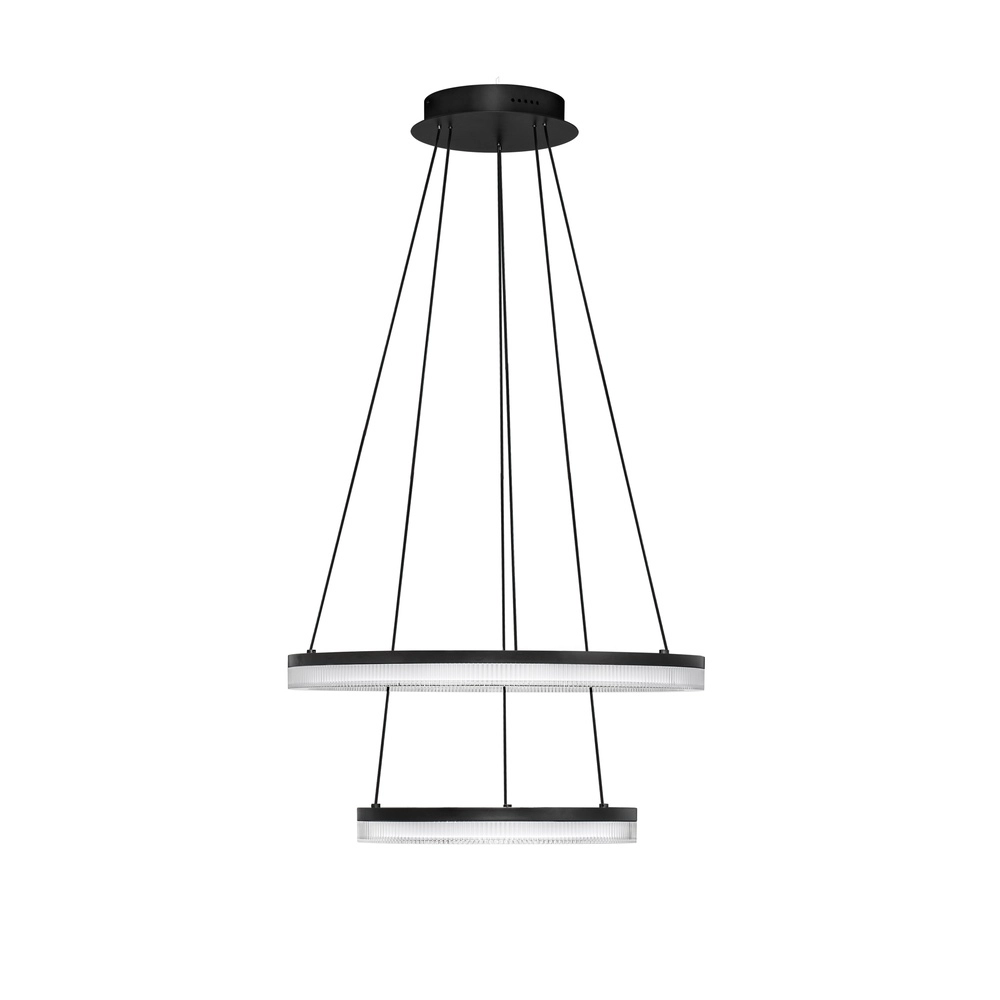 Zwarte hanglamp Lonela dubbel Lyora 5212017467065