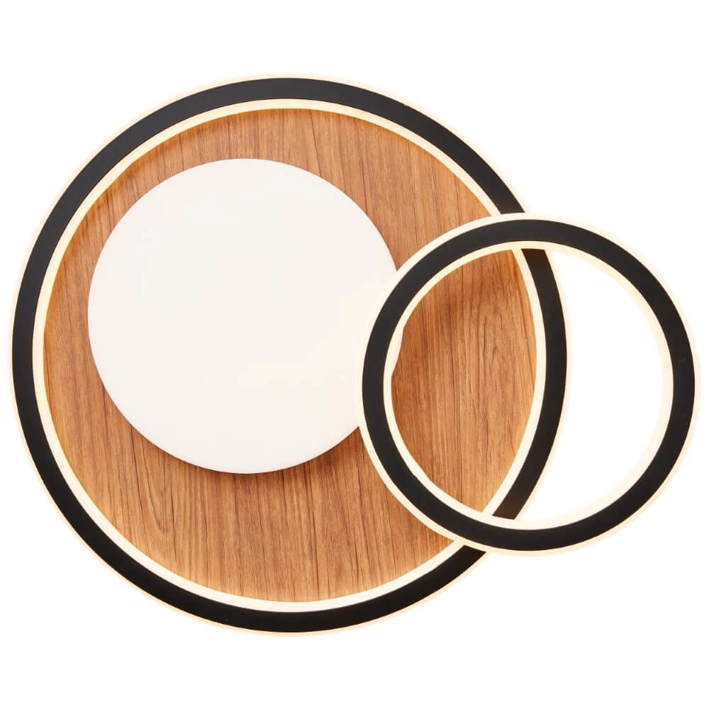 Ronde houten plafondlamp Karney Brilliant 4004353409646
