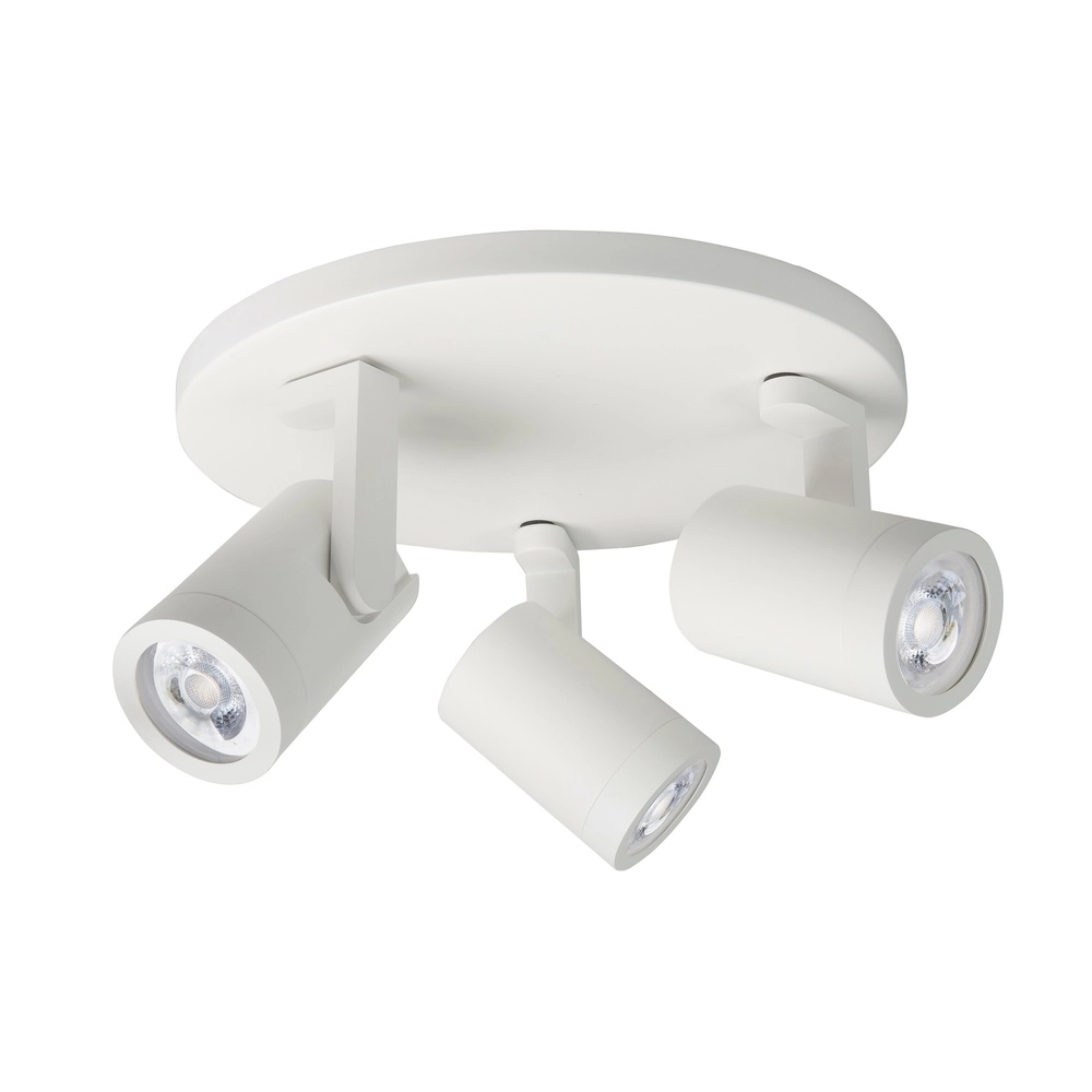 Opbouwspot Halo Spot wit 3-lichts rond Opbouwspot Halo Spot wit 3-lichts rond