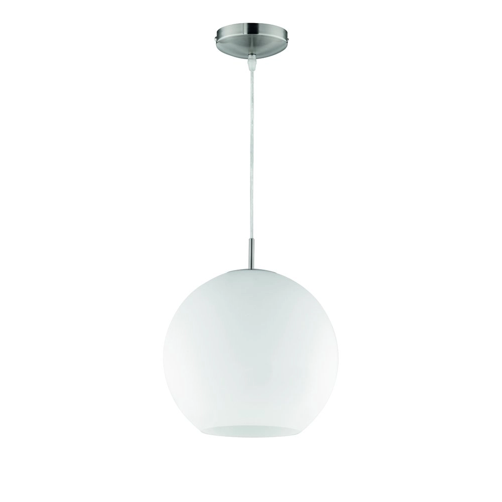 Moderne Hanglamp Moon 30cm wit Trio 4017807258035