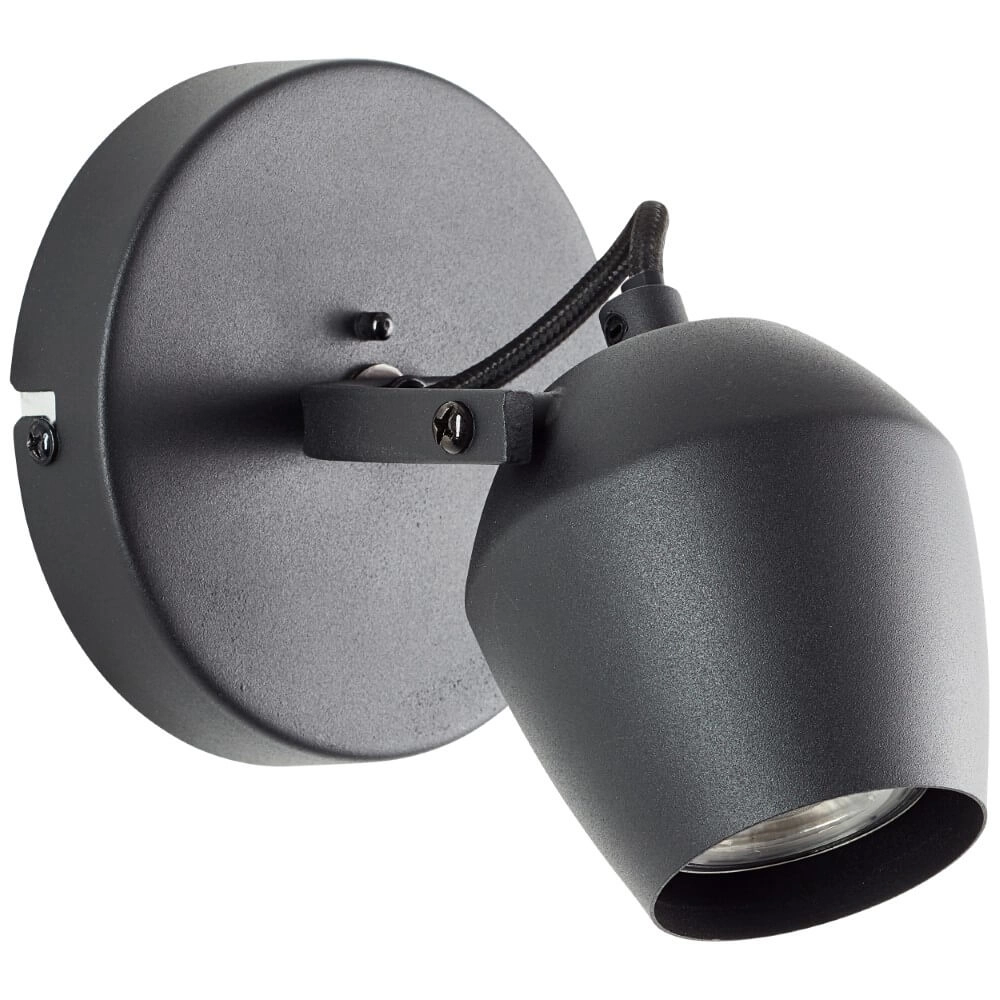 Opbouwspot Vertino zwart Brilliant 4004353441370