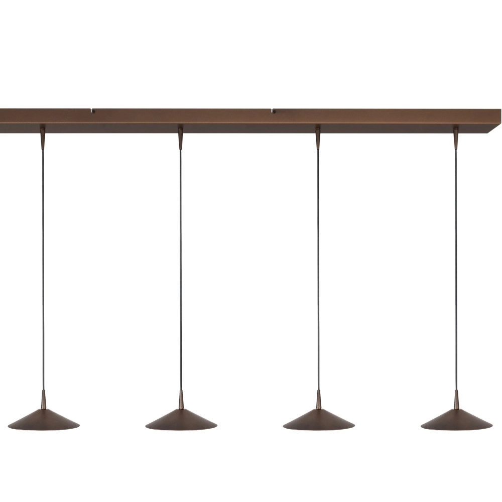 5-lichts hanglamp Ceppo cacao bruin Ø 18cm Masterlight 8718121352022