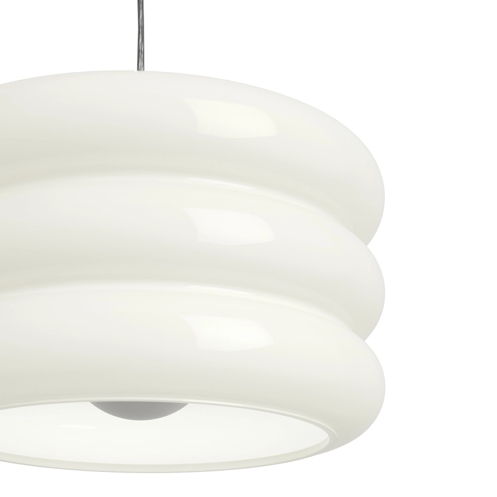 Design hanglamp Tortora chroom met wit Ø 20cm Eglo 9008606405558