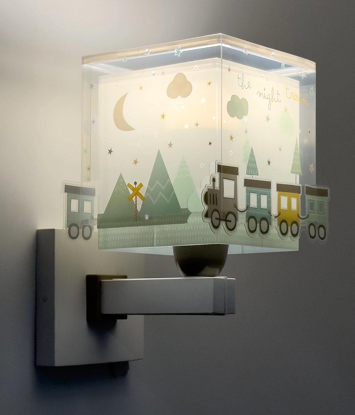 Wandlamp Night Train grijs glow in the dark Dalber 8420406635392