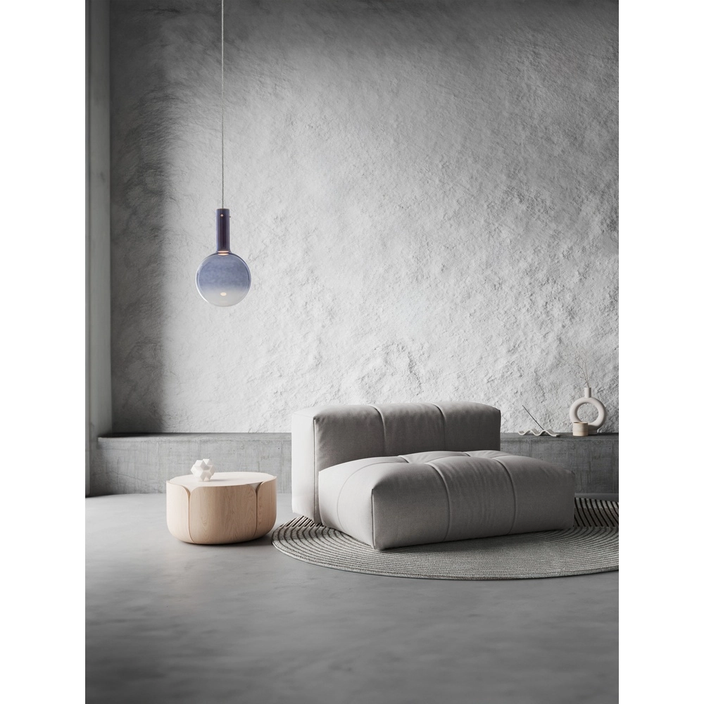 Pendant lamp Nostos blue glass Lyora 5212017461131