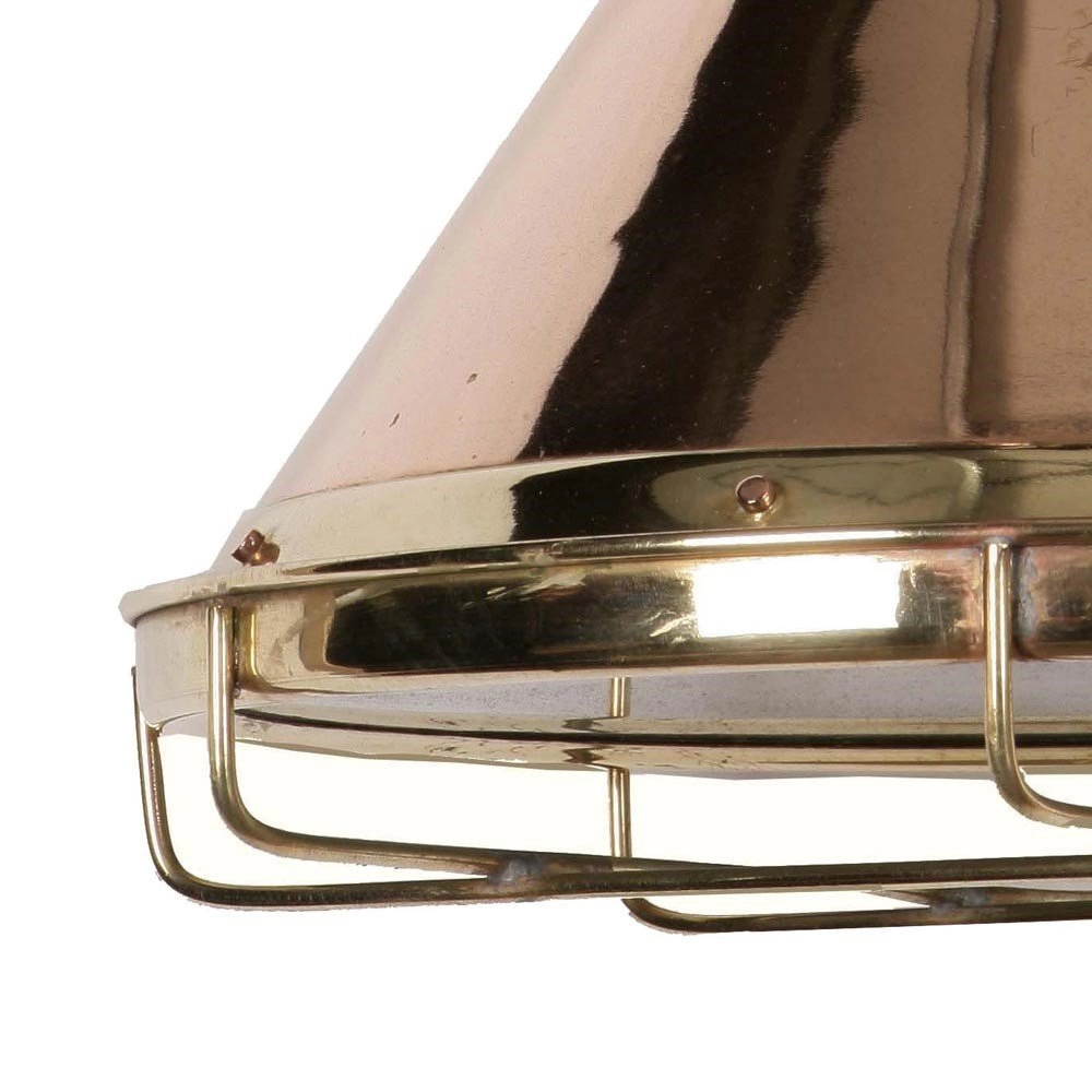 Industriële hanglamp Freigther antiek koper (ANT) Limehouse