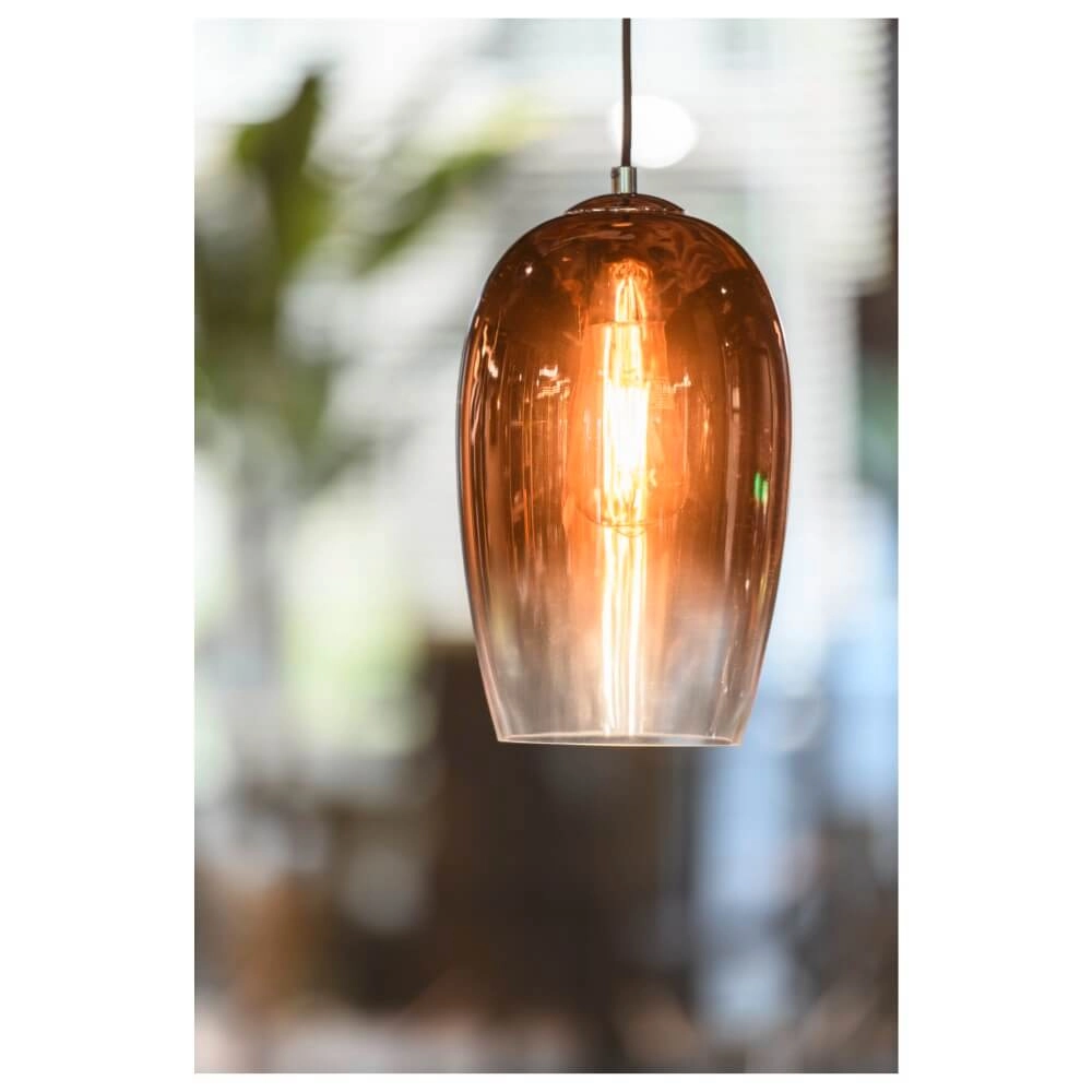 Glazen hanglamp Pantilo koper glas - Ø 18cm SLV 4024163266406