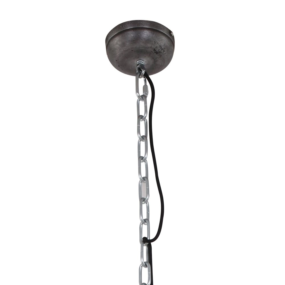 hanglamp Bikkel XXL industrieel zwart met nikkel Steinhauer 8712746106732