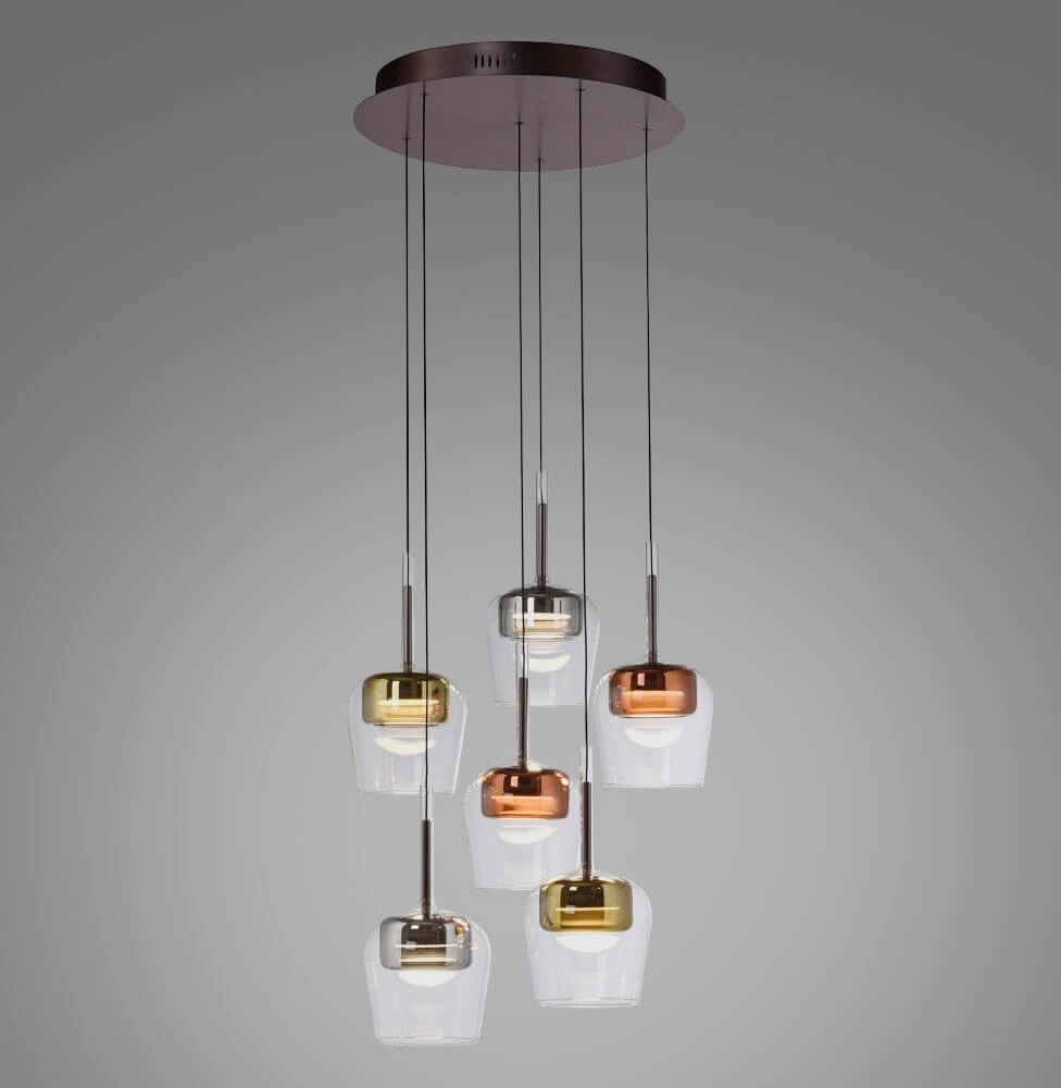 6-lichts hanglamp Q-Kon meerdere kleuren Paul Neuhaus 4012248383872