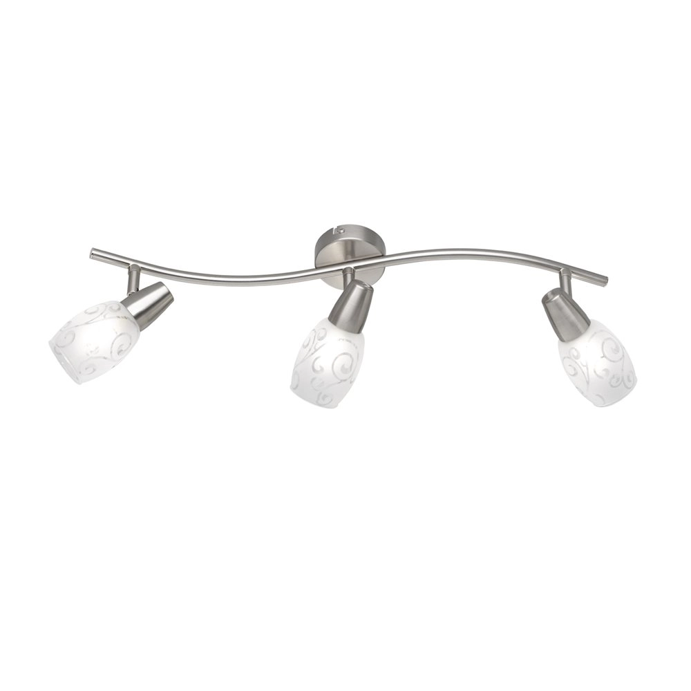 Plafondlamp Colmar 3-lichts nikkel mat