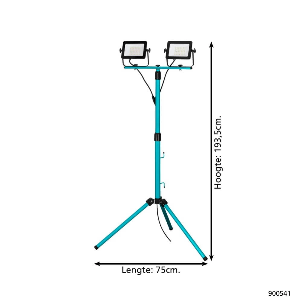 Dubbele led bouwlamp op statief Avelar 2x 30W Eglo 9008606258499