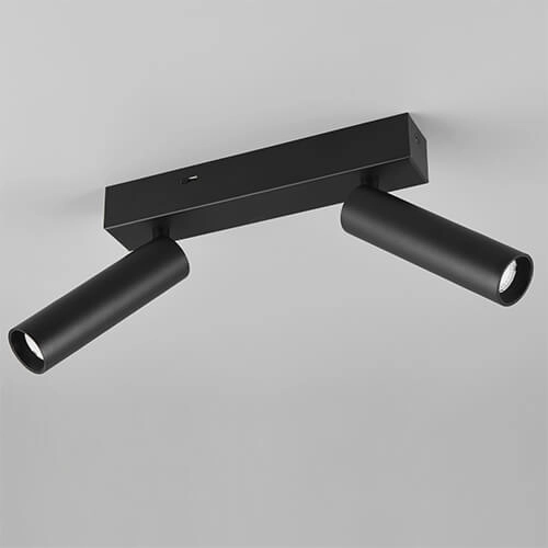 Slanke plafondspot Ambala 2x led - zwart Trio 4017807612639