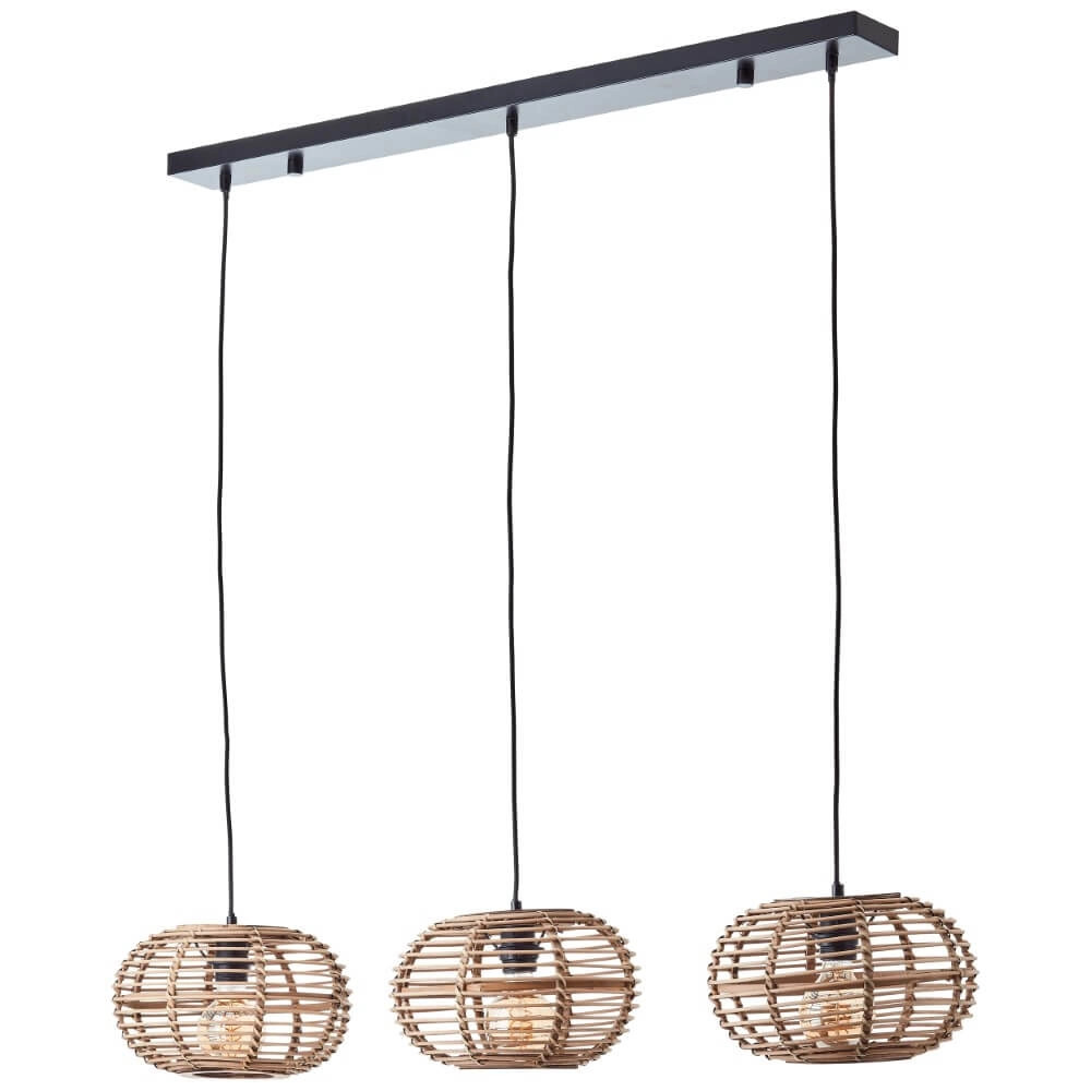 Rotan eettafel hanglamp Woodball Brilliant 4004353413797