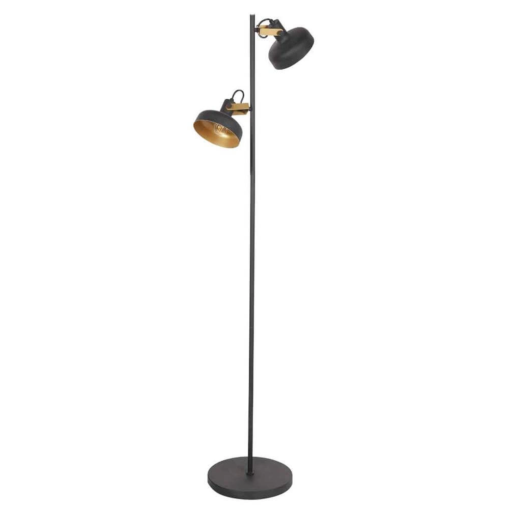 Vloerlamp Prato zwart met goud Steinhauer 8712746176407