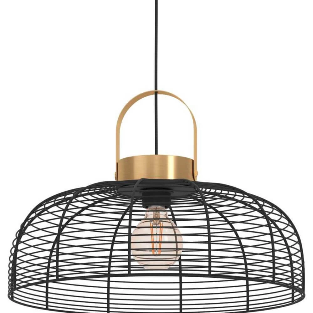 Draadlamp Roundham Ø 45cm - zwart met goud Eglo 9002759439644